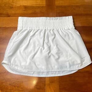 Nike Dri-FIT White Tennis Golf Skirt Built-In Shorts Athletic Skort Size Large